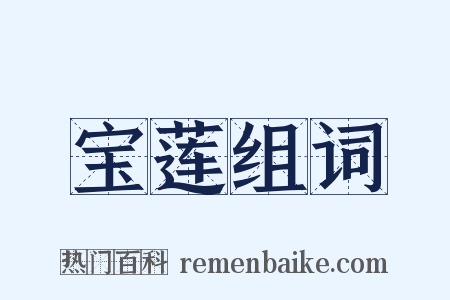 宝莲组词是什么意思的图片